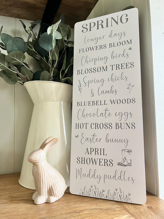 Spring & Muddy Puddles Sign