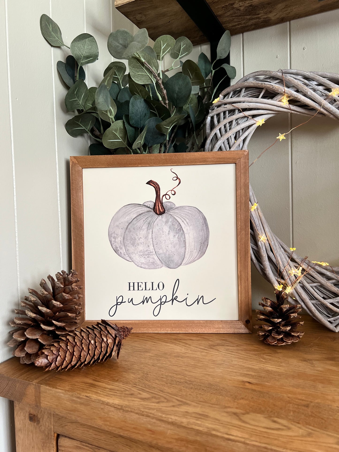 Hello Pumpkin Plaque