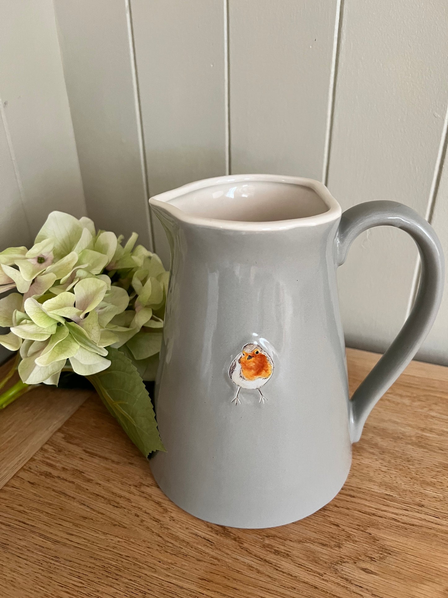 Grey Robin Jug