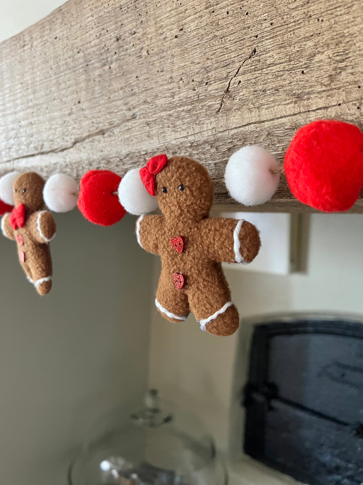 Fabric Gingerbread Garland