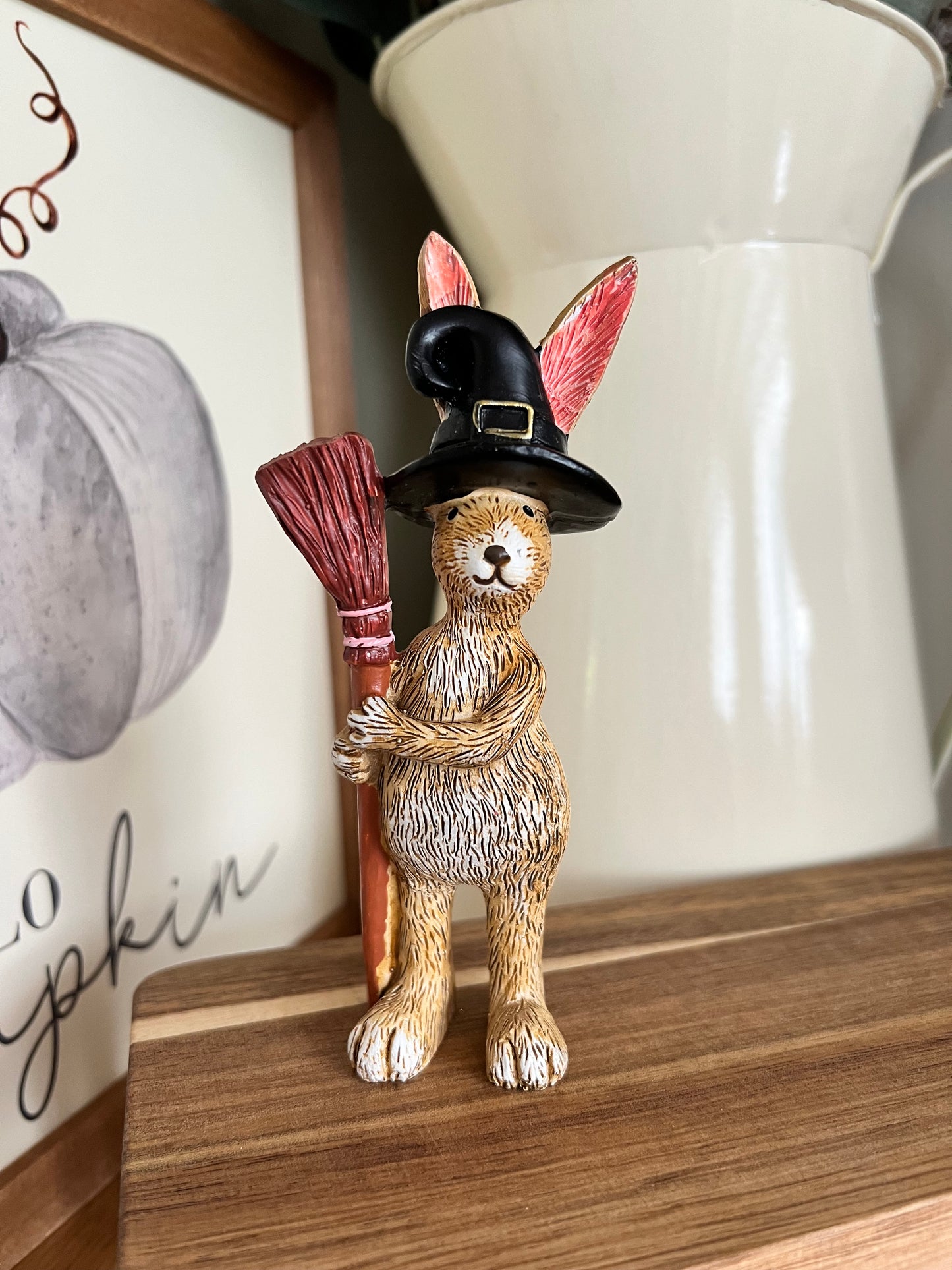 Jasper Rabbit With Broomstick