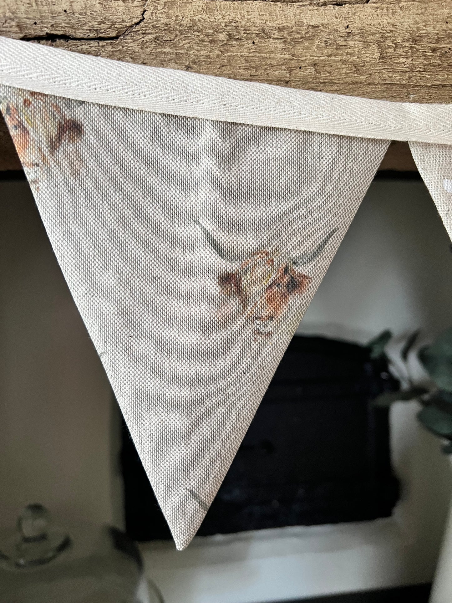 Handmade Highland Cow Bunting