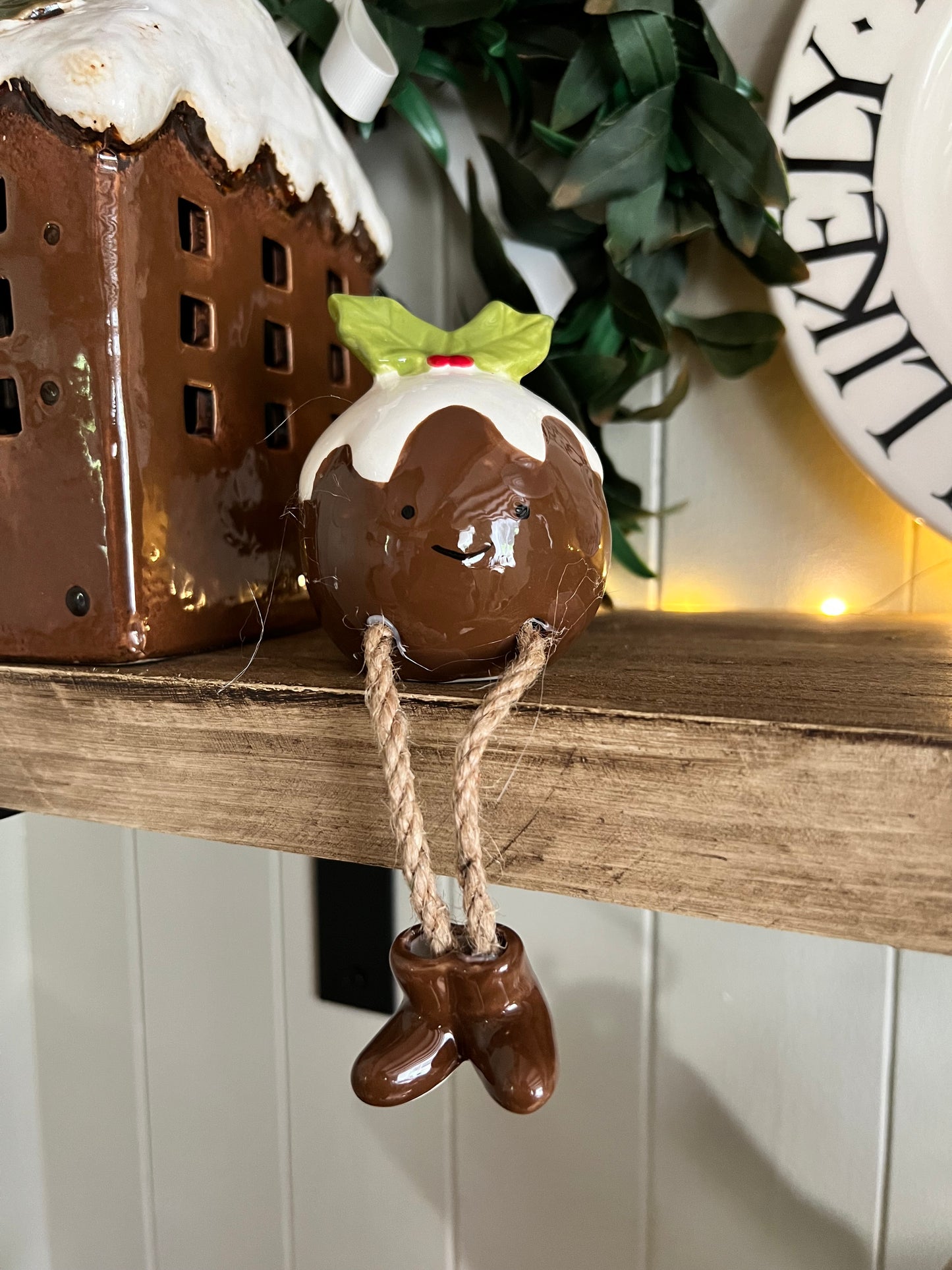 Christmas Pudding Shelf Sitter