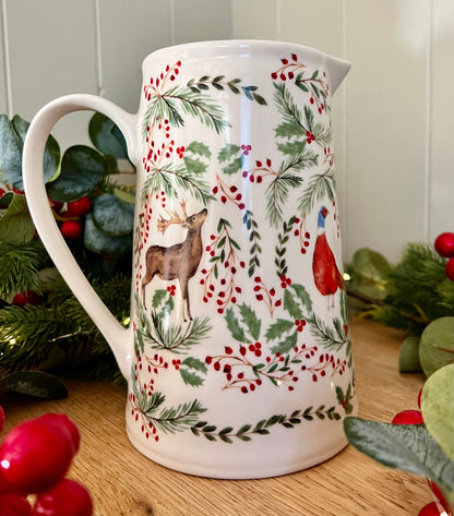 Christmas Folk Animal Jug