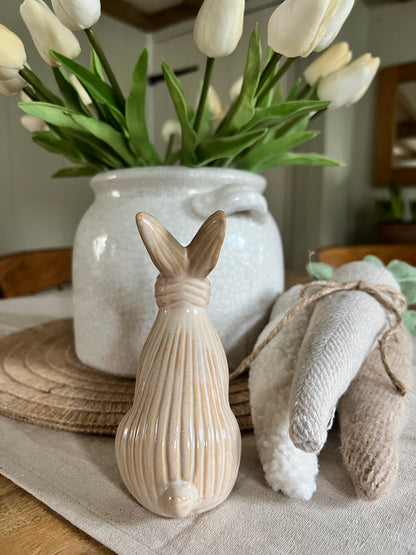 Ceramic Ribbed Bunny