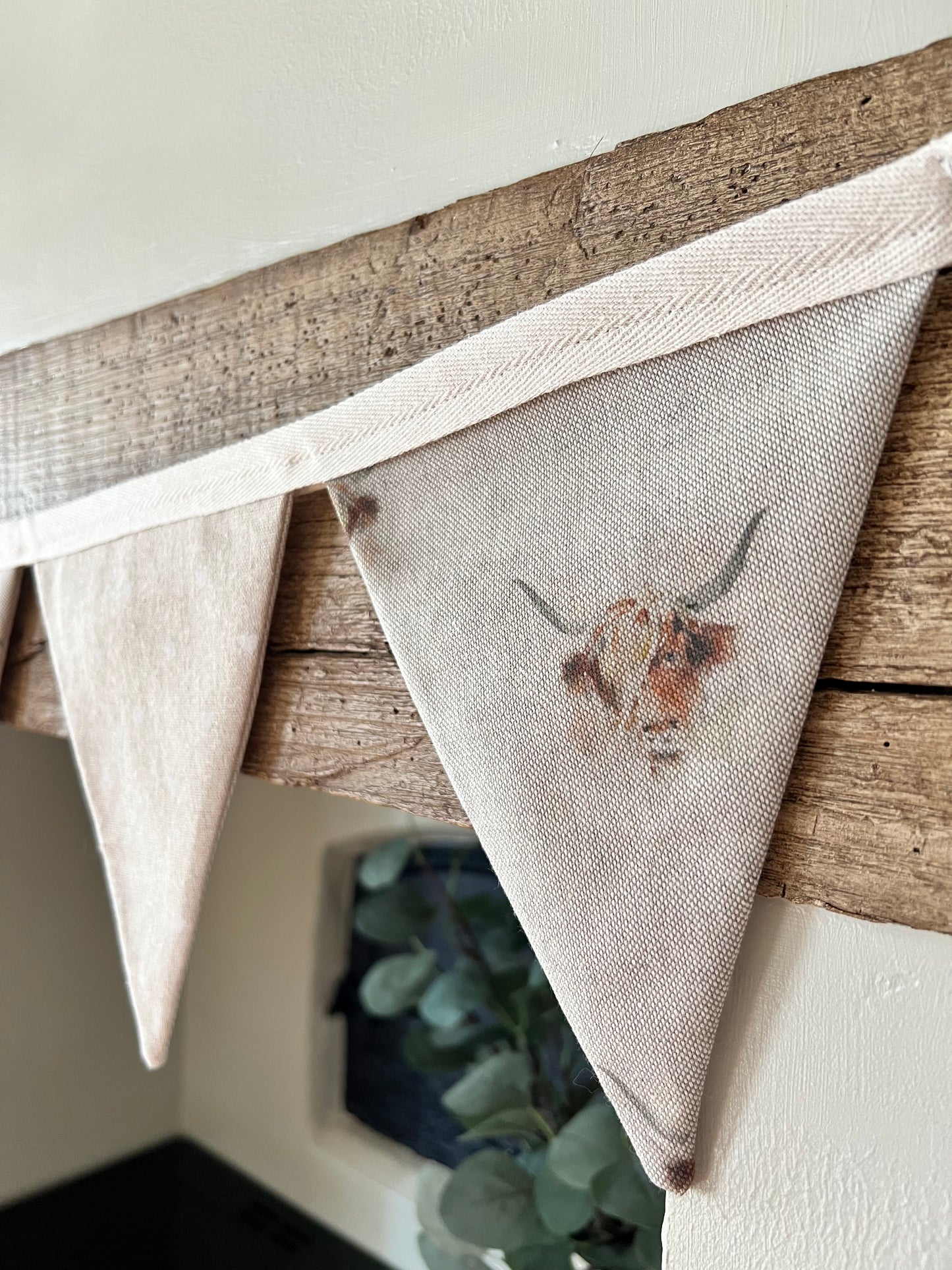 Handmade Highland Cow Bunting