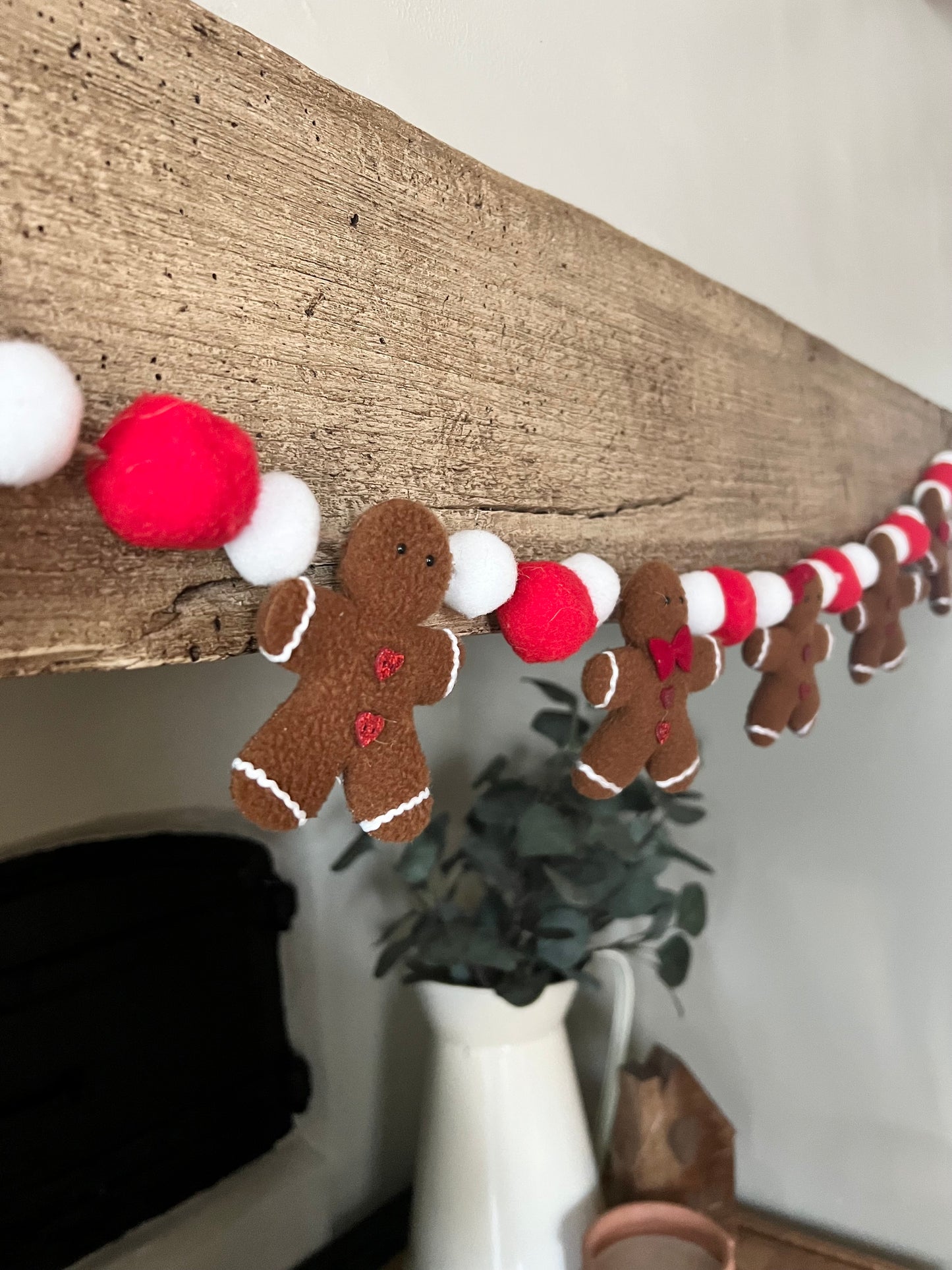 Fabric Gingerbread Garland