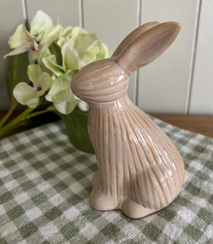 Ceramic Ribbed Bunny