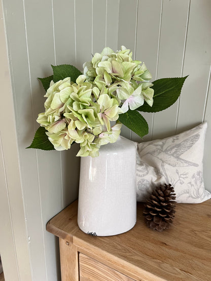 Shabby Green Single Hydrangea