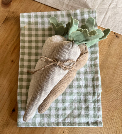 Large Fabric Carrot Bundle