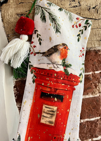 Christmas Robin Stocking