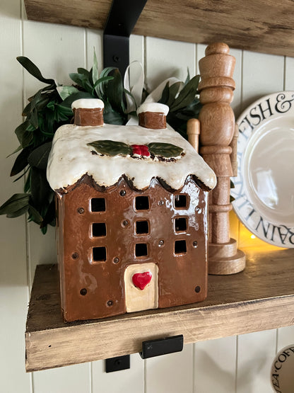 Christmas House Tea Light Holder