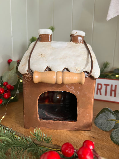 Christmas House Tea Light Holder