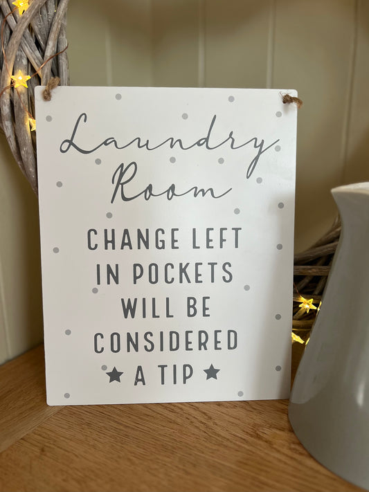 Laundry Plaque