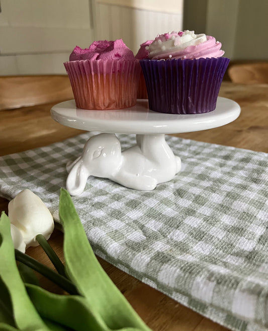 Ceramic Rabbit Cake Stand