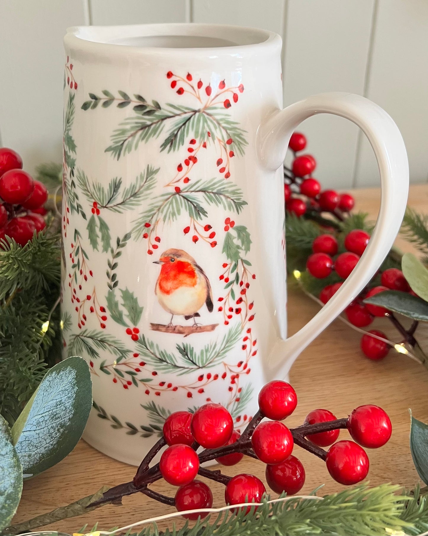 Christmas Folk Animal Jug