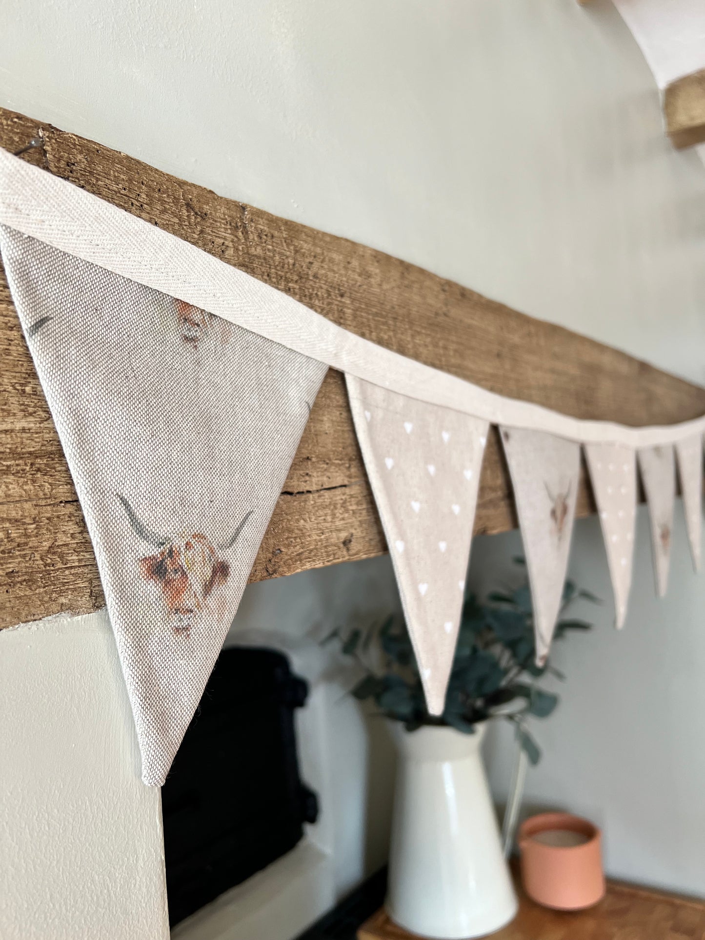 Handmade Highland Cow Bunting