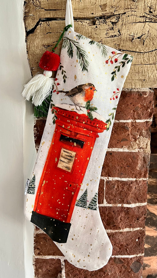 Christmas Robin Stocking