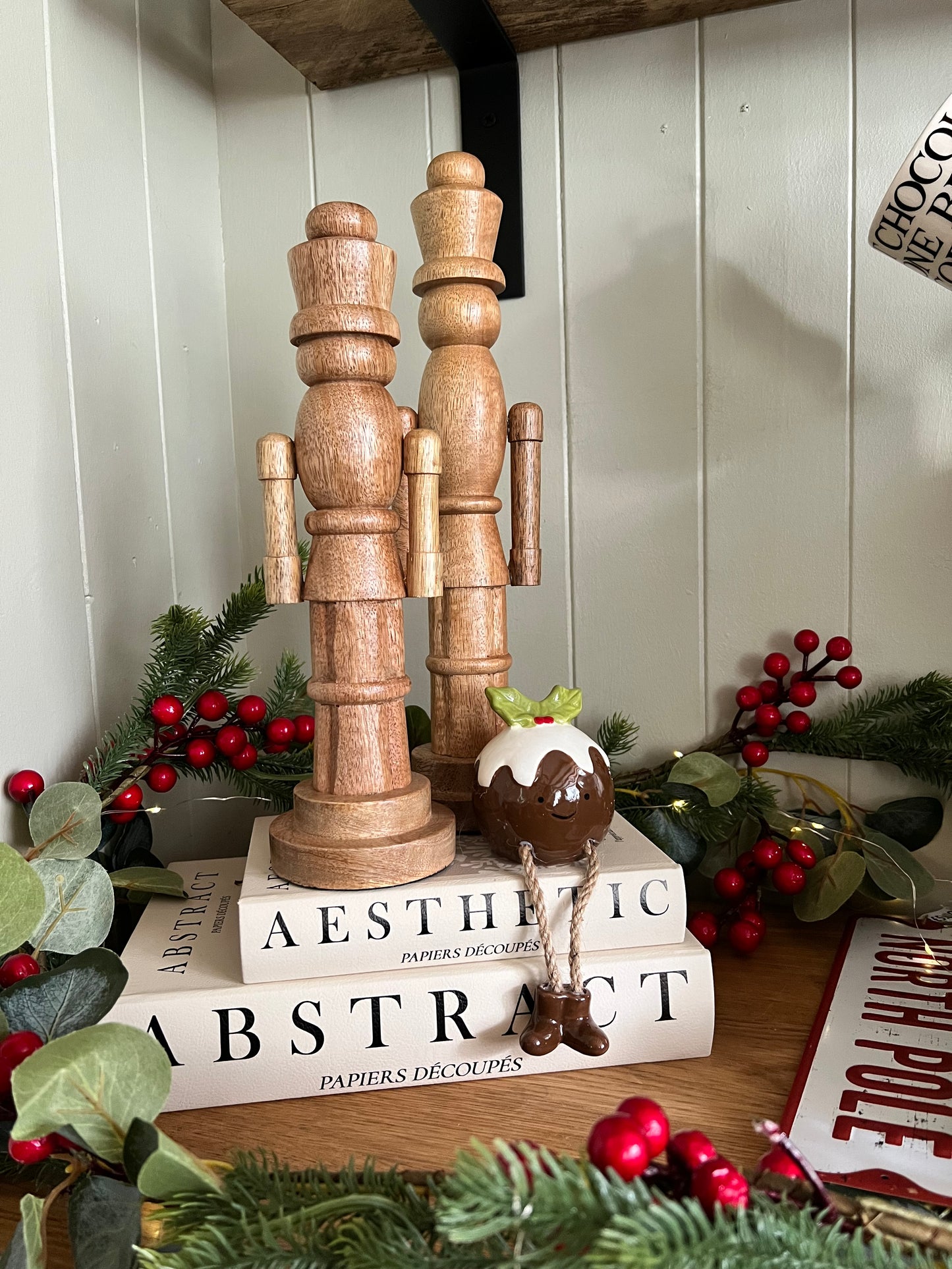 Christmas Pudding Shelf Sitter