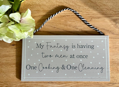 Fantasy Men Cleaning Plaque