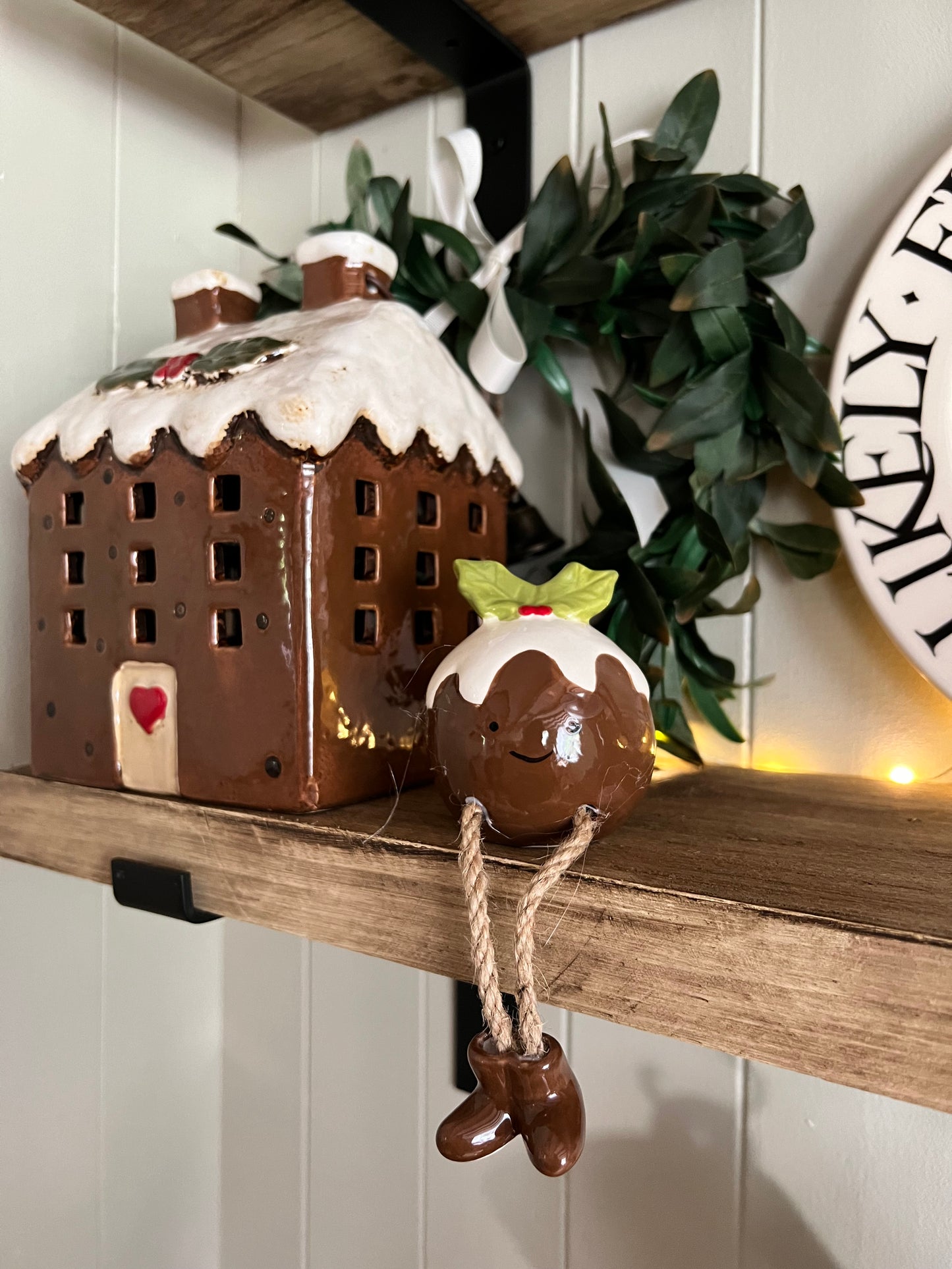 Christmas Pudding Shelf Sitter