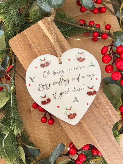 Ceramic Christmas Pudding Hanger