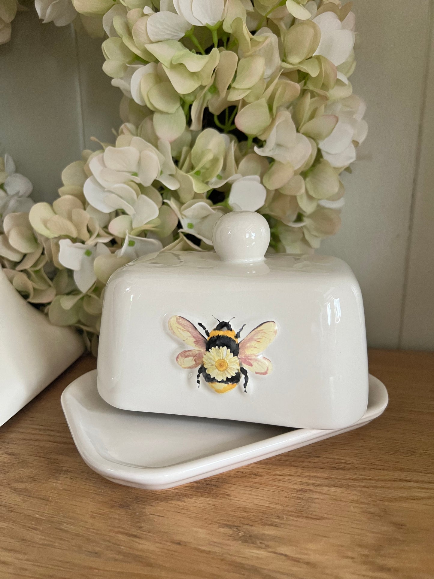 Daisy Bee Butter Dish