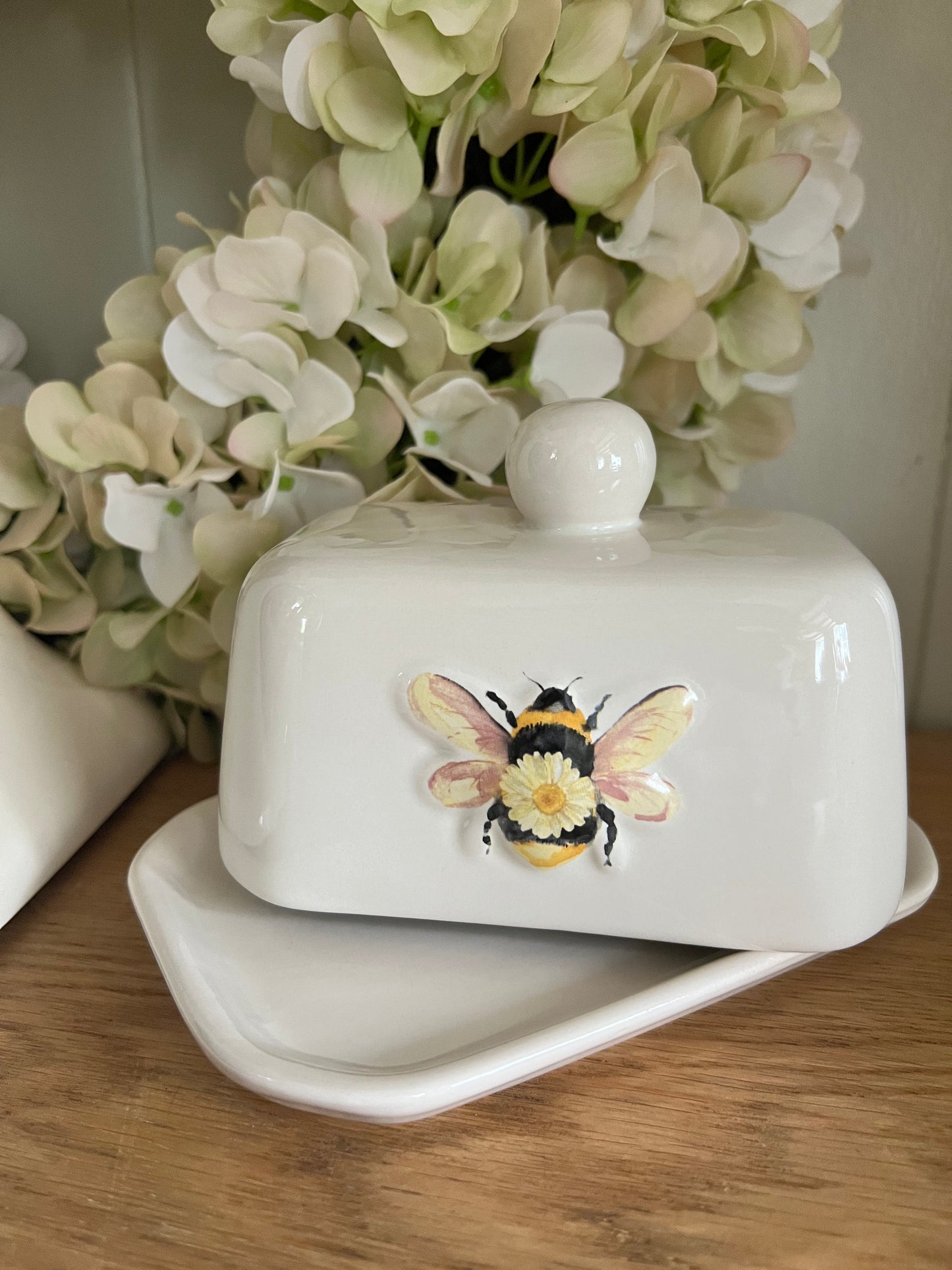 Daisy Bee Butter Dish